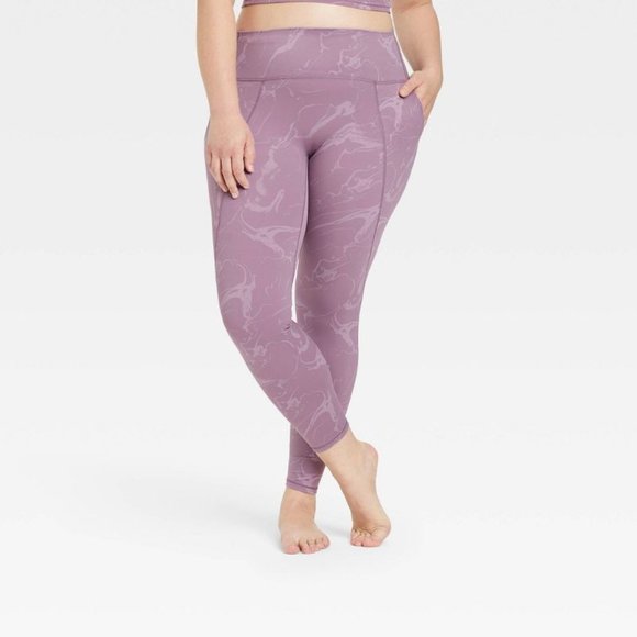 Women's Lavender Flex High-Rise 7/8 Leggings w/ Pocket - Picture 1 of 4